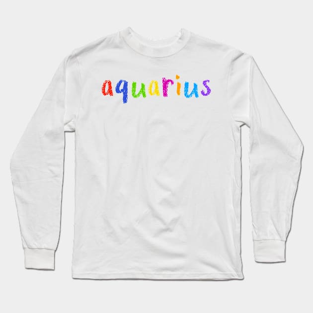 aquarius Long Sleeve T-Shirt by NSFWSam